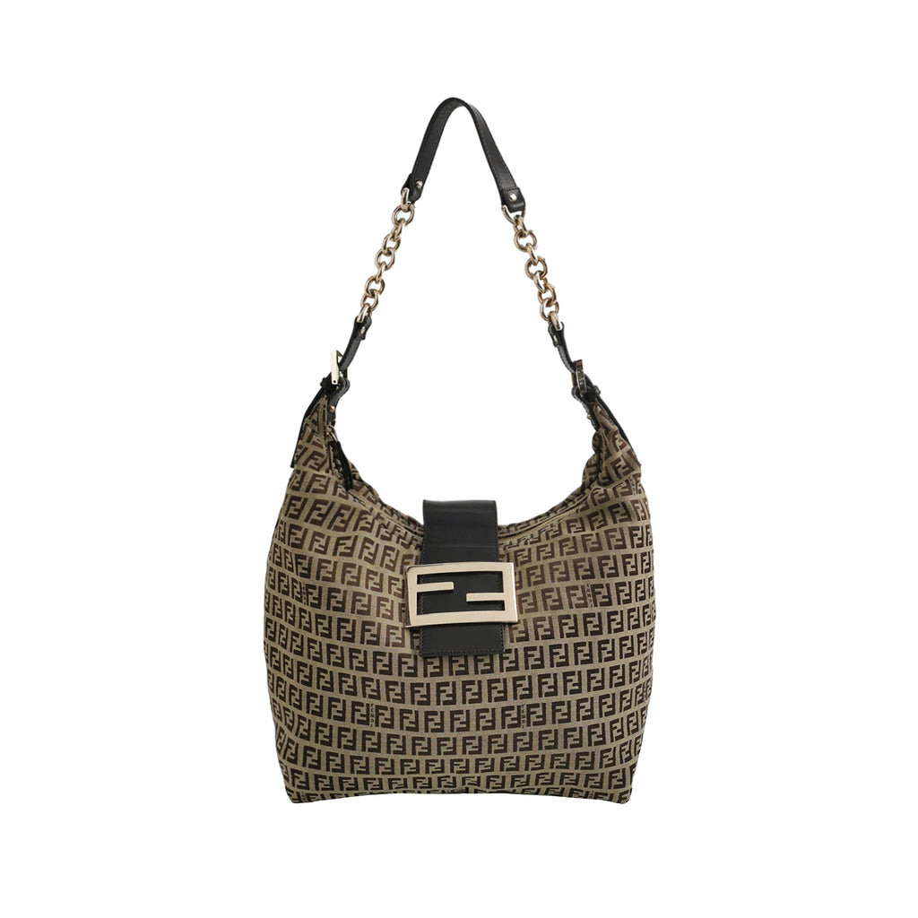 Fendi Zucchino Canvas Forever Hobo