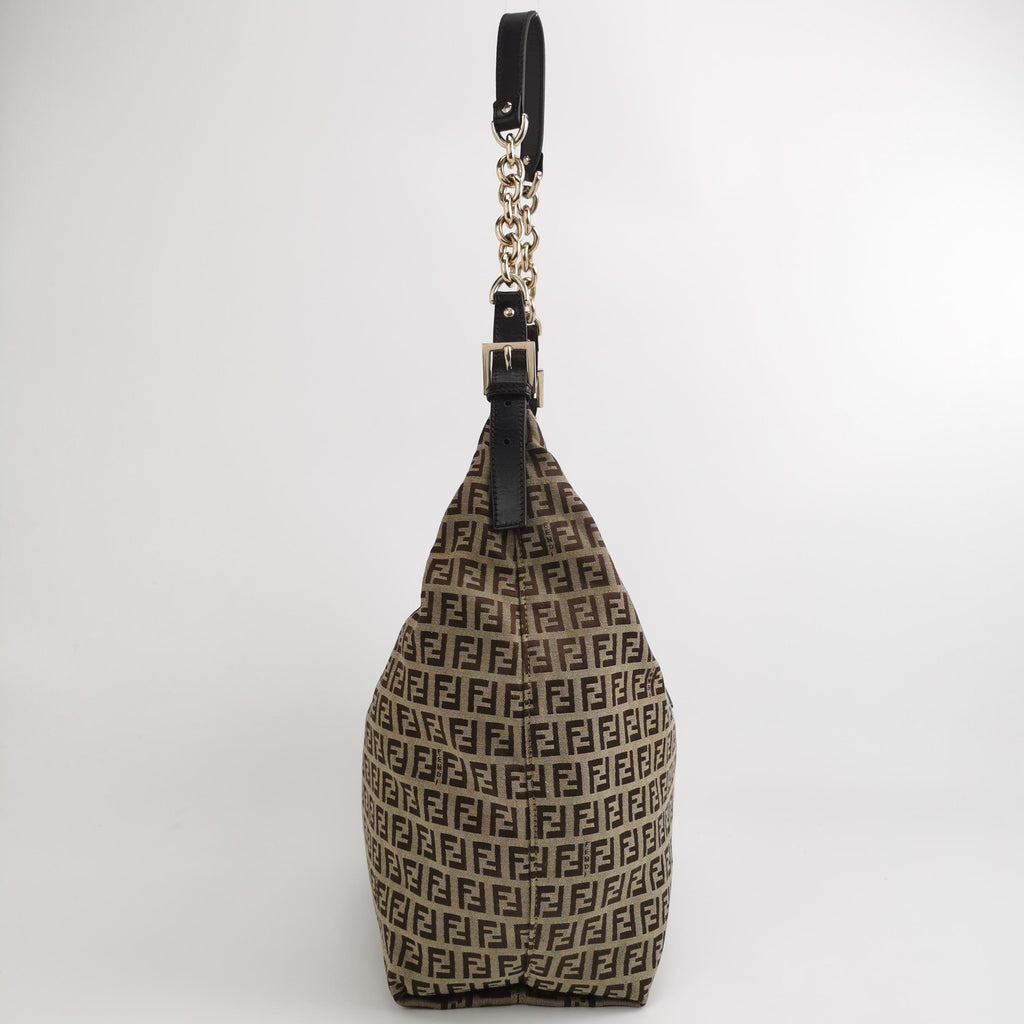 Fendi Zucchino Canvas Forever Hobo