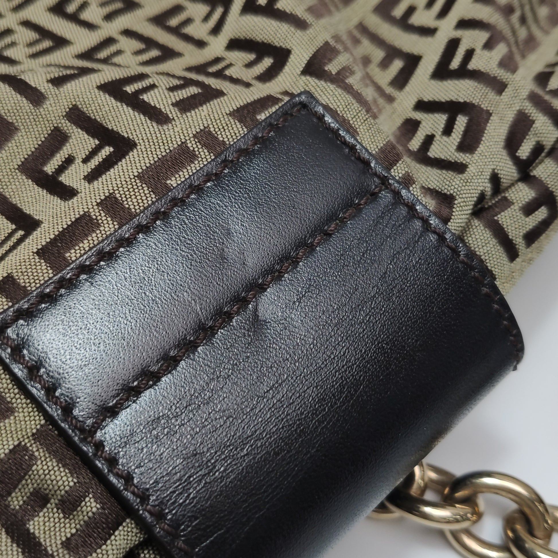 Fendi Zucchino Canvas Forever Hobo