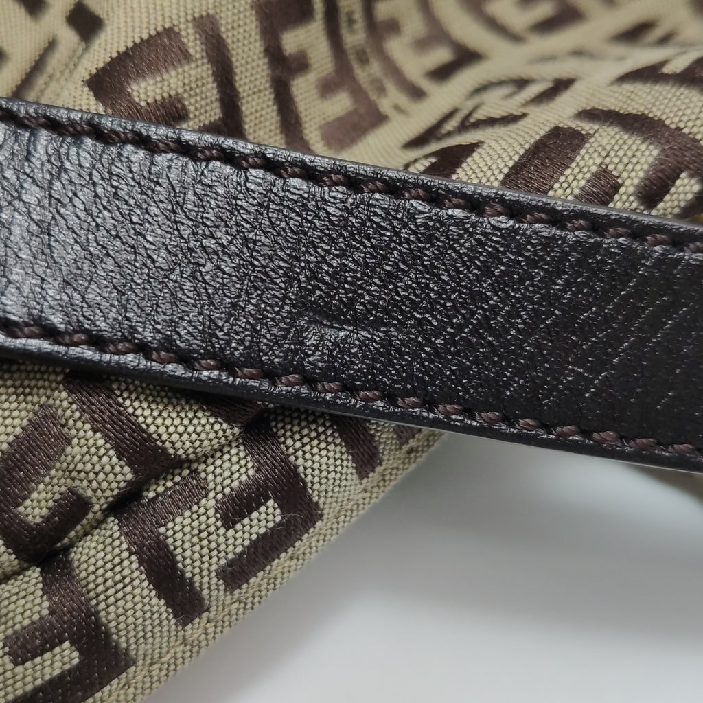 Fendi Zucchino Canvas Forever Hobo