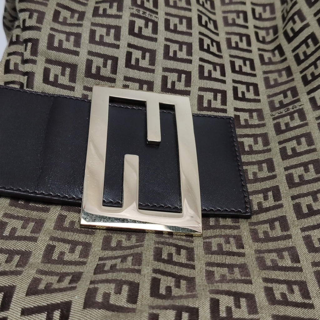 Fendi Zucchino Canvas Forever Hobo
