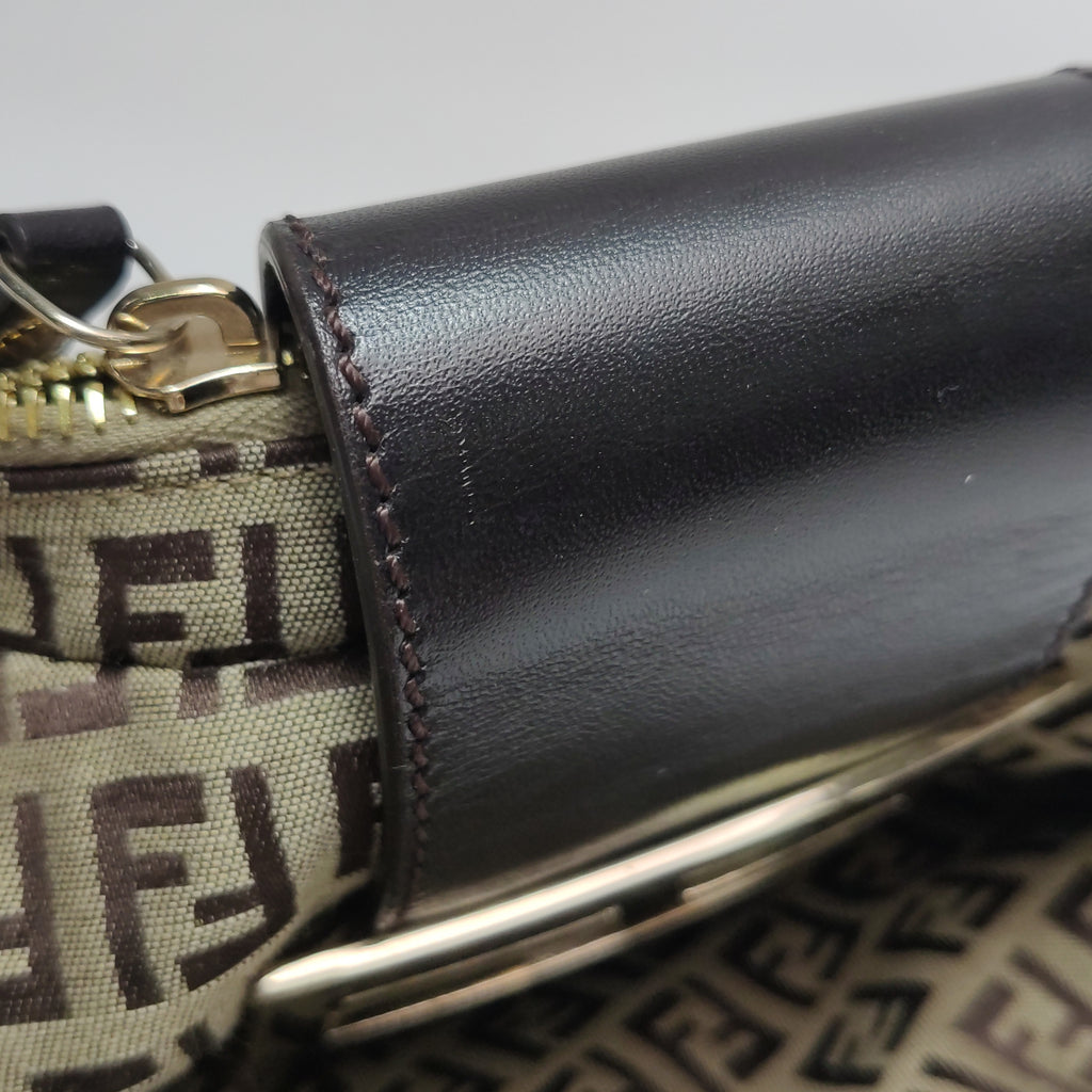 Fendi Zucchino Canvas Forever Hobo