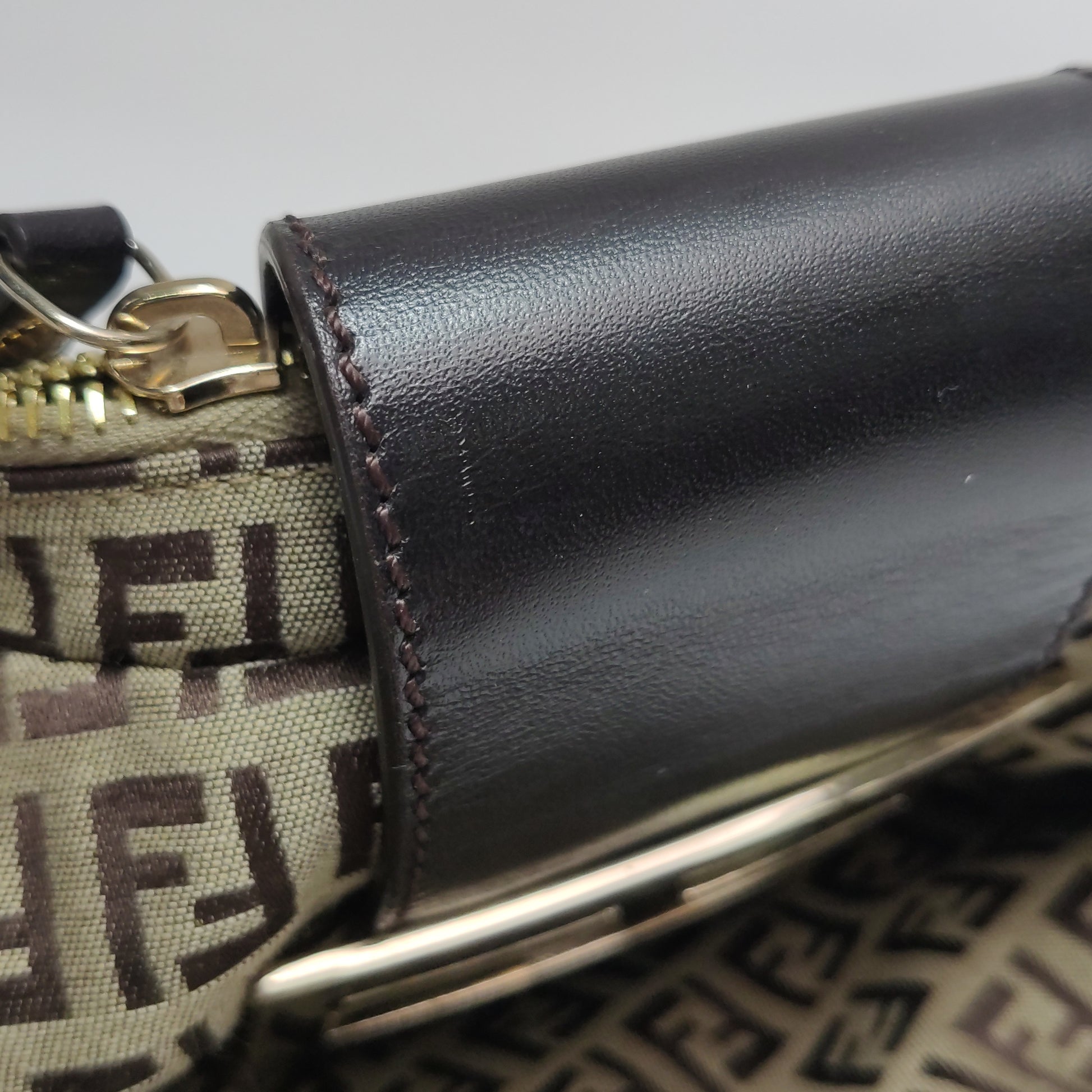 Fendi Zucchino Canvas Forever Hobo