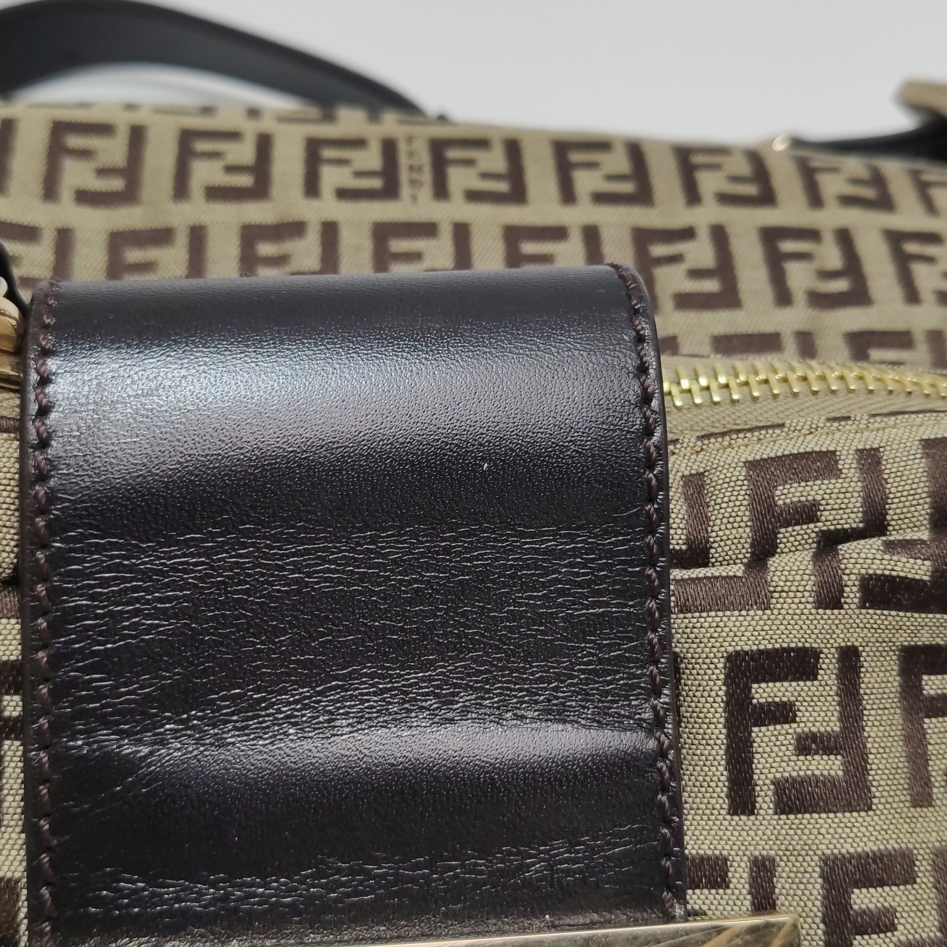 Fendi Zucchino Canvas Forever Hobo