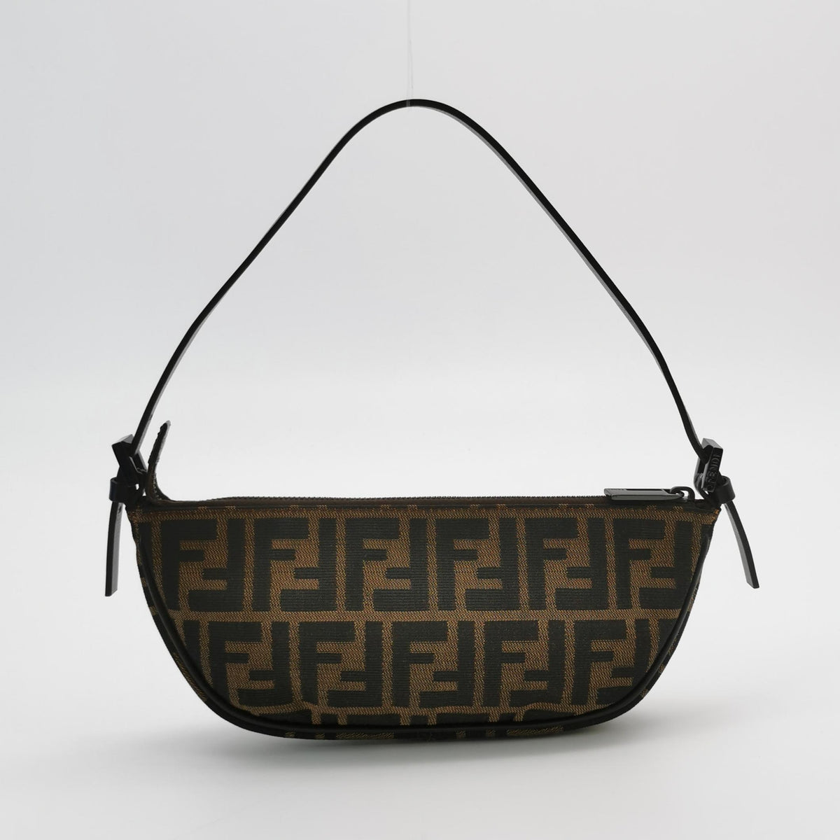 Fendi Zucca Boat Pochette Brown Shoulder Bag