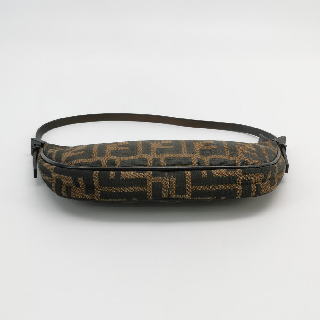 Fendi Zucca Boat Pochette Brown Shoulder Bag