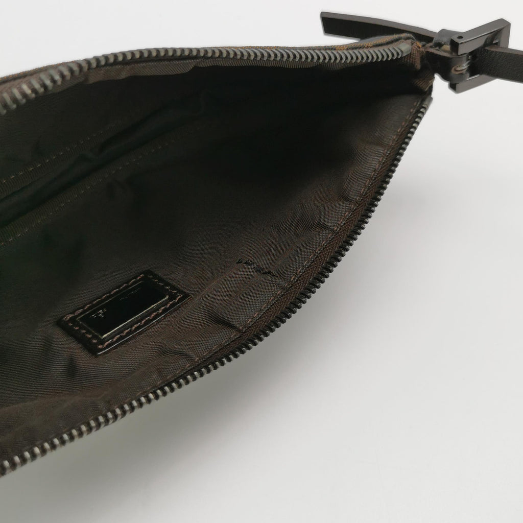 Fendi Zucca Boat Pochette Brown Shoulder Bag