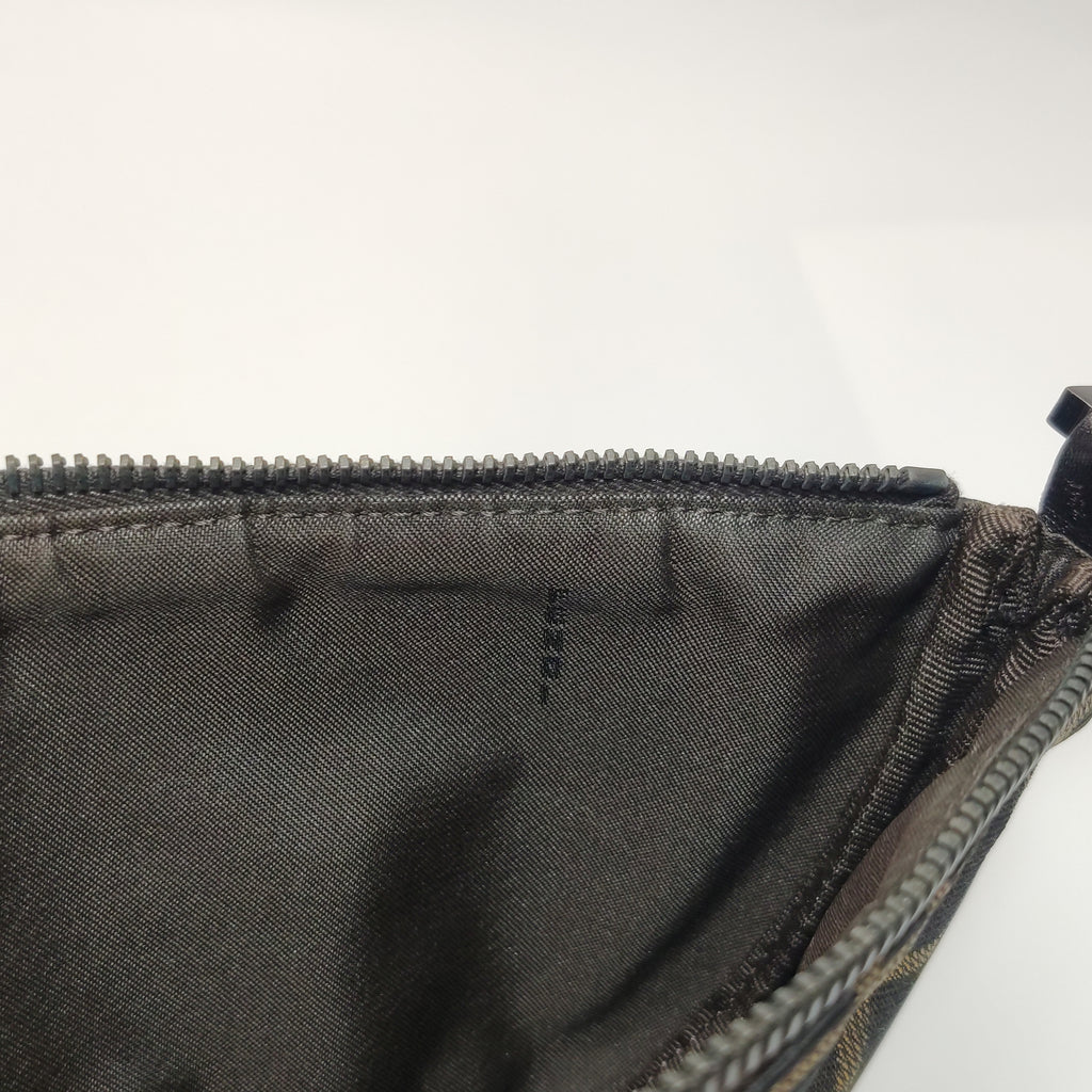 Fendi Zucca Boat Pochette Brown Shoulder Bag