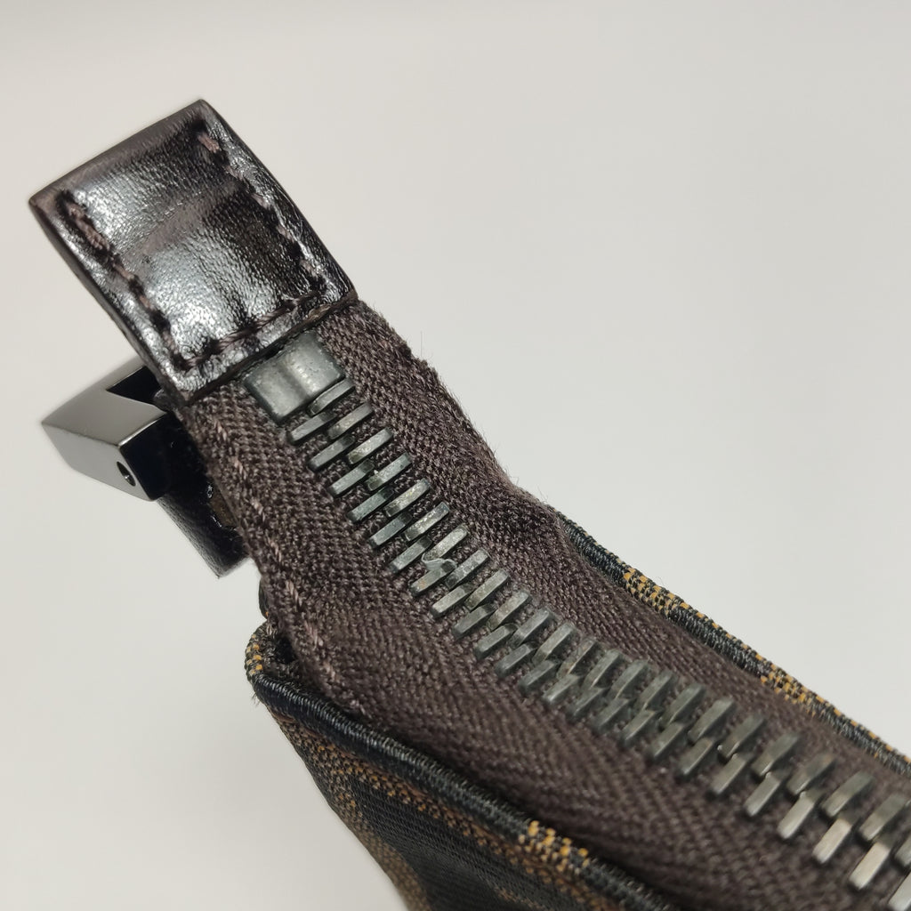 Fendi Zucca Boat Pochette Brown Shoulder Bag