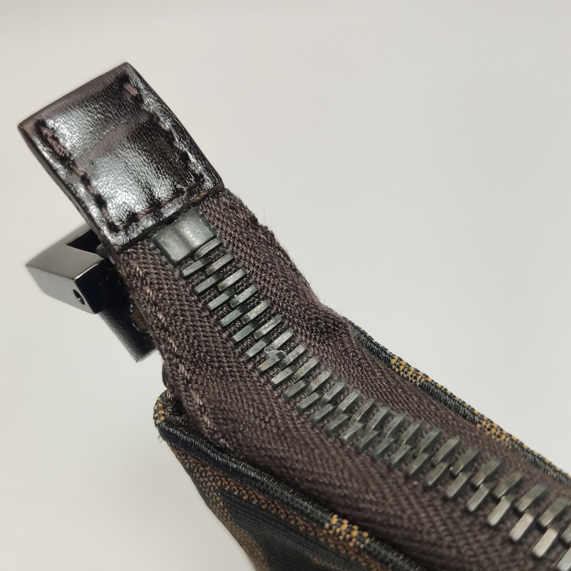 Fendi Zucca Boat Pochette Brown Shoulder Bag