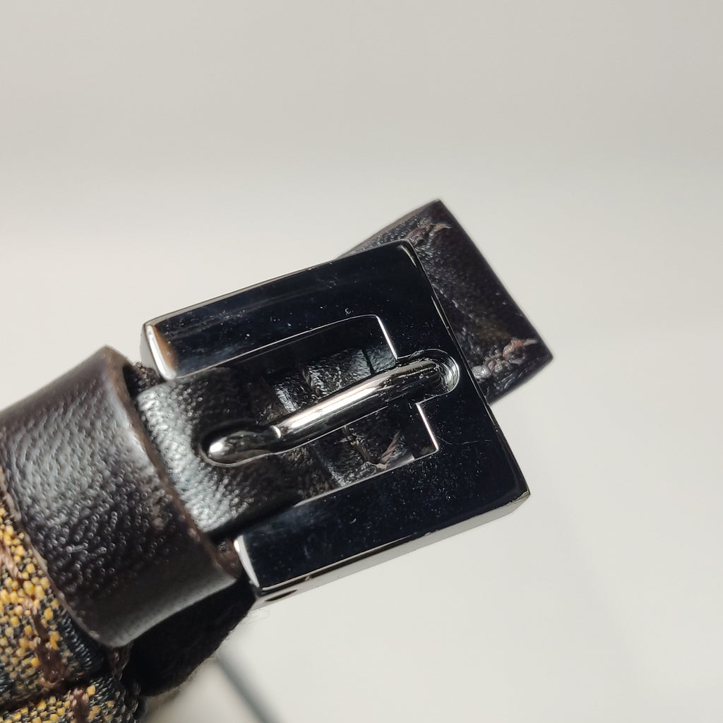 Fendi Zucca Boat Pochette Brown Shoulder Bag