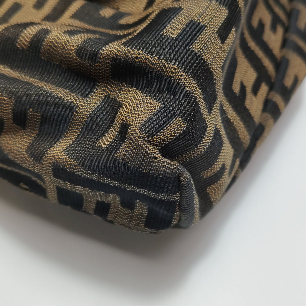 Fendi Zucca Chef Canvas Shoulder Bag