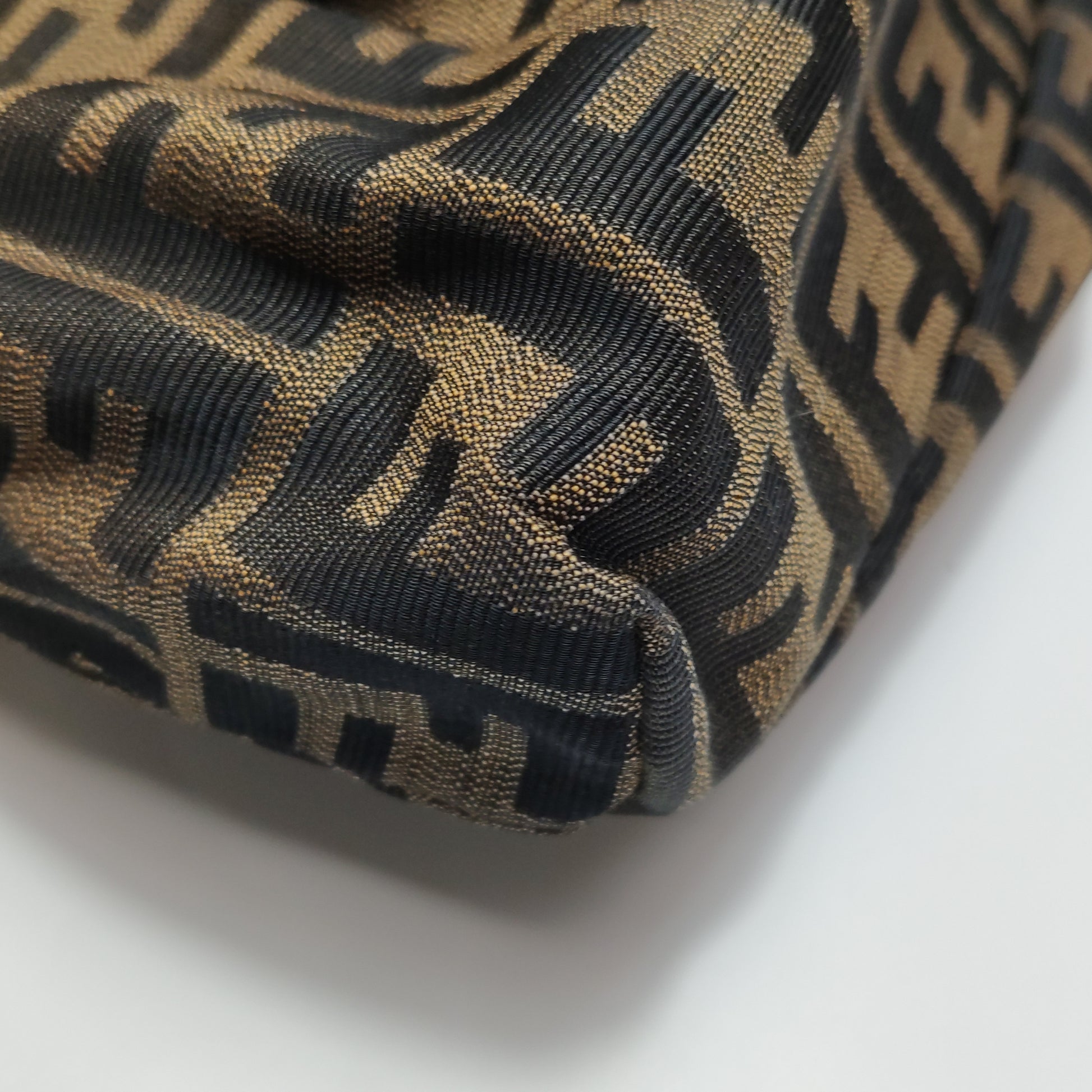 Fendi Zucca Chef Canvas Shoulder Bag