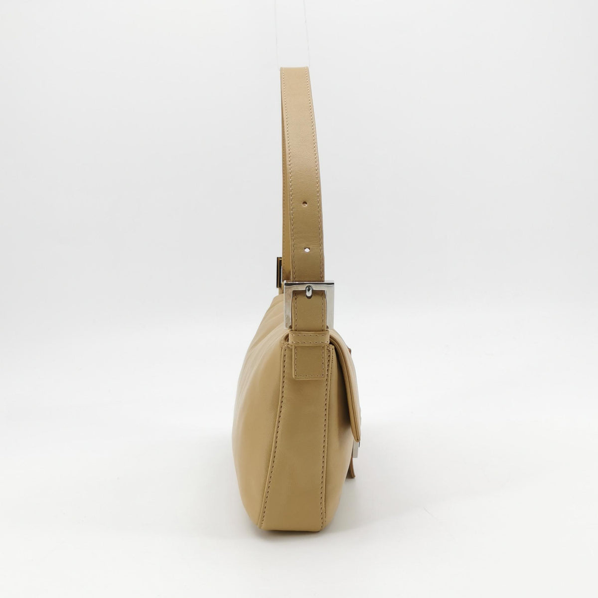 Fendi Smooth Leather Baguette Beige