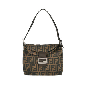 Fendi Zucca Double Flap Shoulder Bag 7456