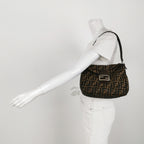 Fendi Zucca Double Flap Shoulder Bag 7456