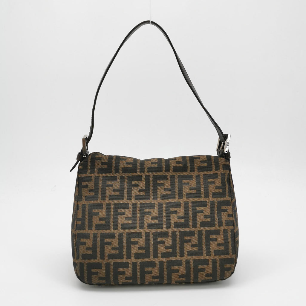 Fendi Zucca Double Flap Shoulder Bag 7456