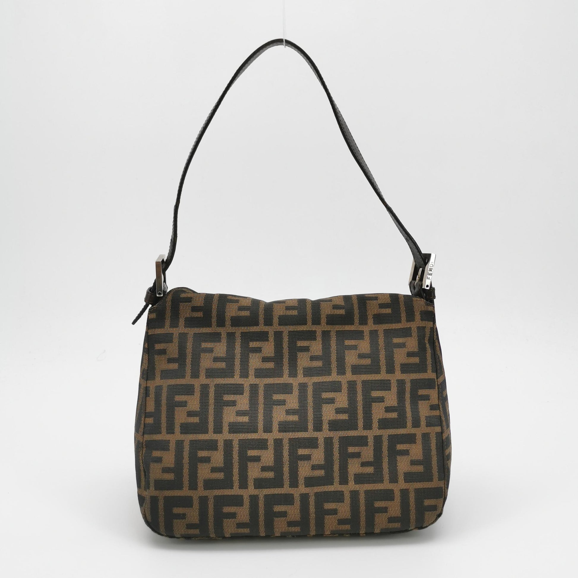 Fendi Zucca Double Flap Shoulder Bag 7456
