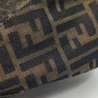 Fendi Zucca Double Flap Shoulder Bag 7456