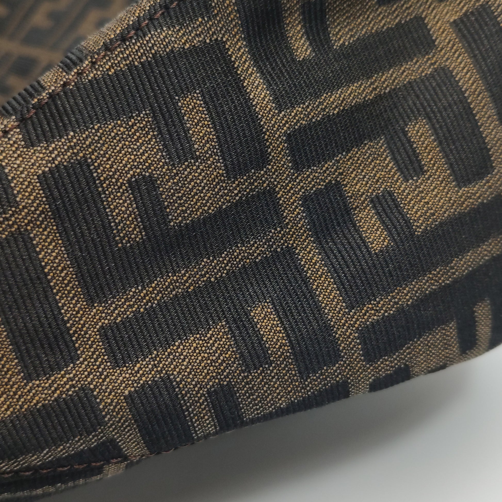 Fendi Zucca Double Flap Shoulder Bag 7456