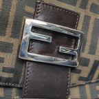 Fendi Zucca Double Flap Shoulder Bag 7456