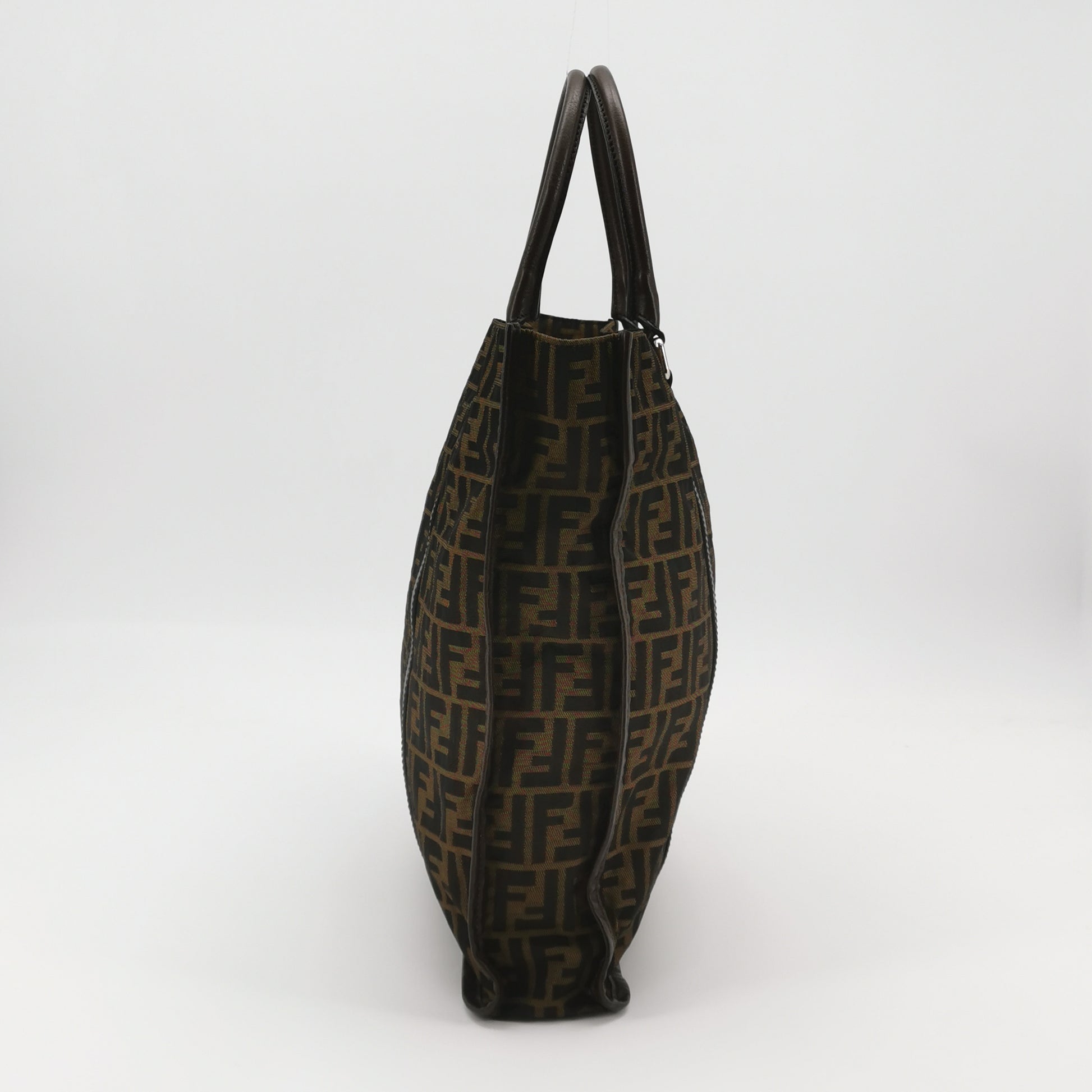 Fendi Zucca Canvas Vertical Shopping Tote