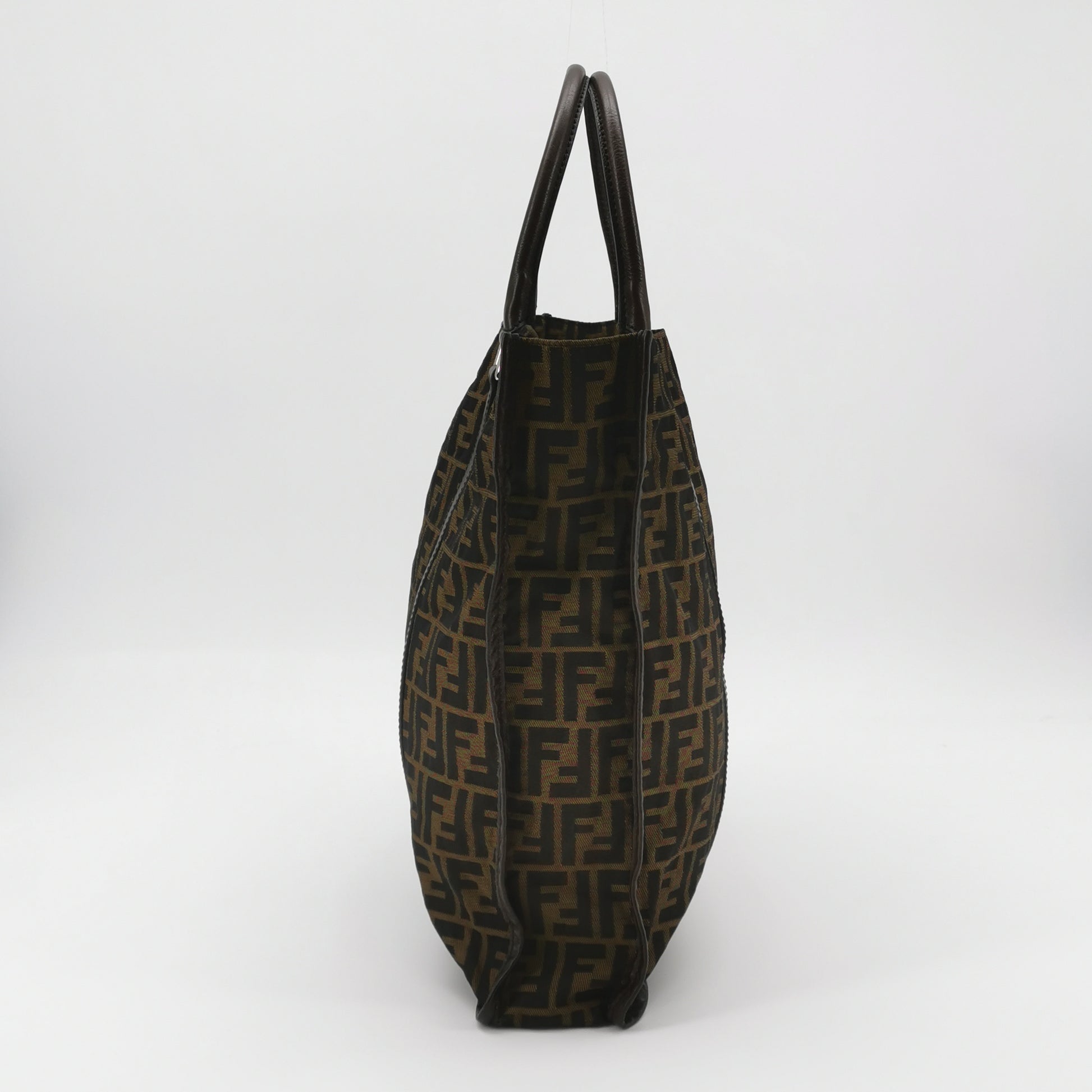 Fendi Zucca Canvas Vertical Shopping Tote