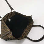 Fendi Zucca Canvas Vertical Shopping Tote