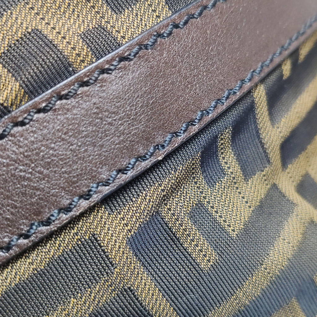 Fendi Zucca Canvas Vertical Shopping Tote