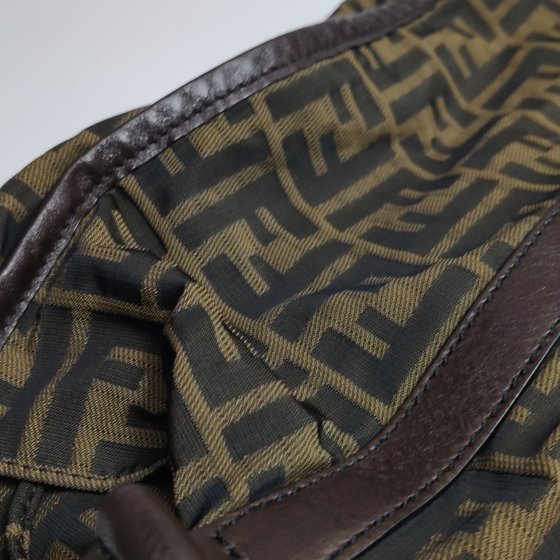 Fendi Zucca Canvas Vertical Shopping Tote