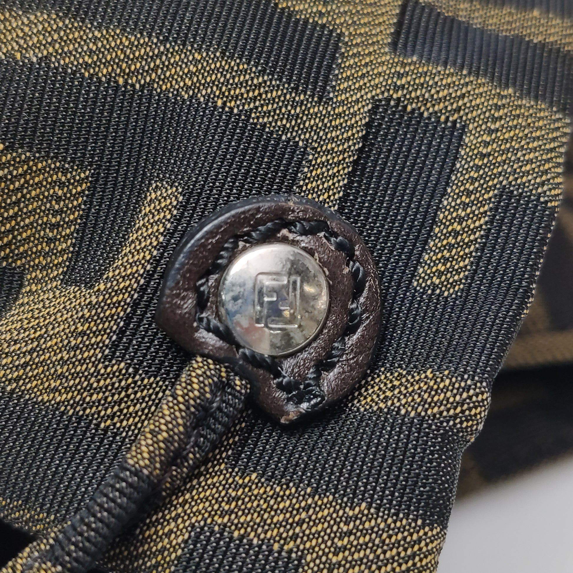 Fendi Zucca Canvas Vertical Shopping Tote