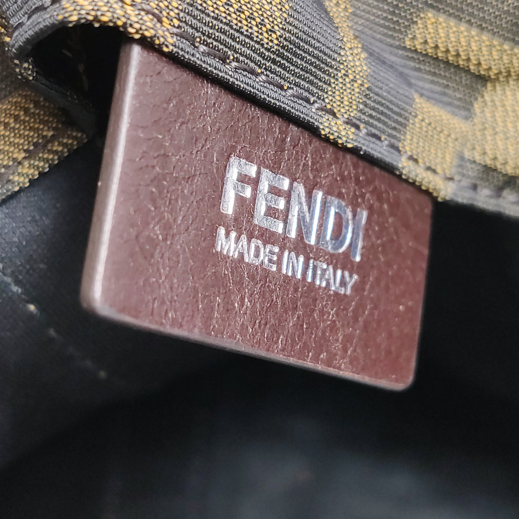 Fendi Zucca Canvas Vertical Shopping Tote