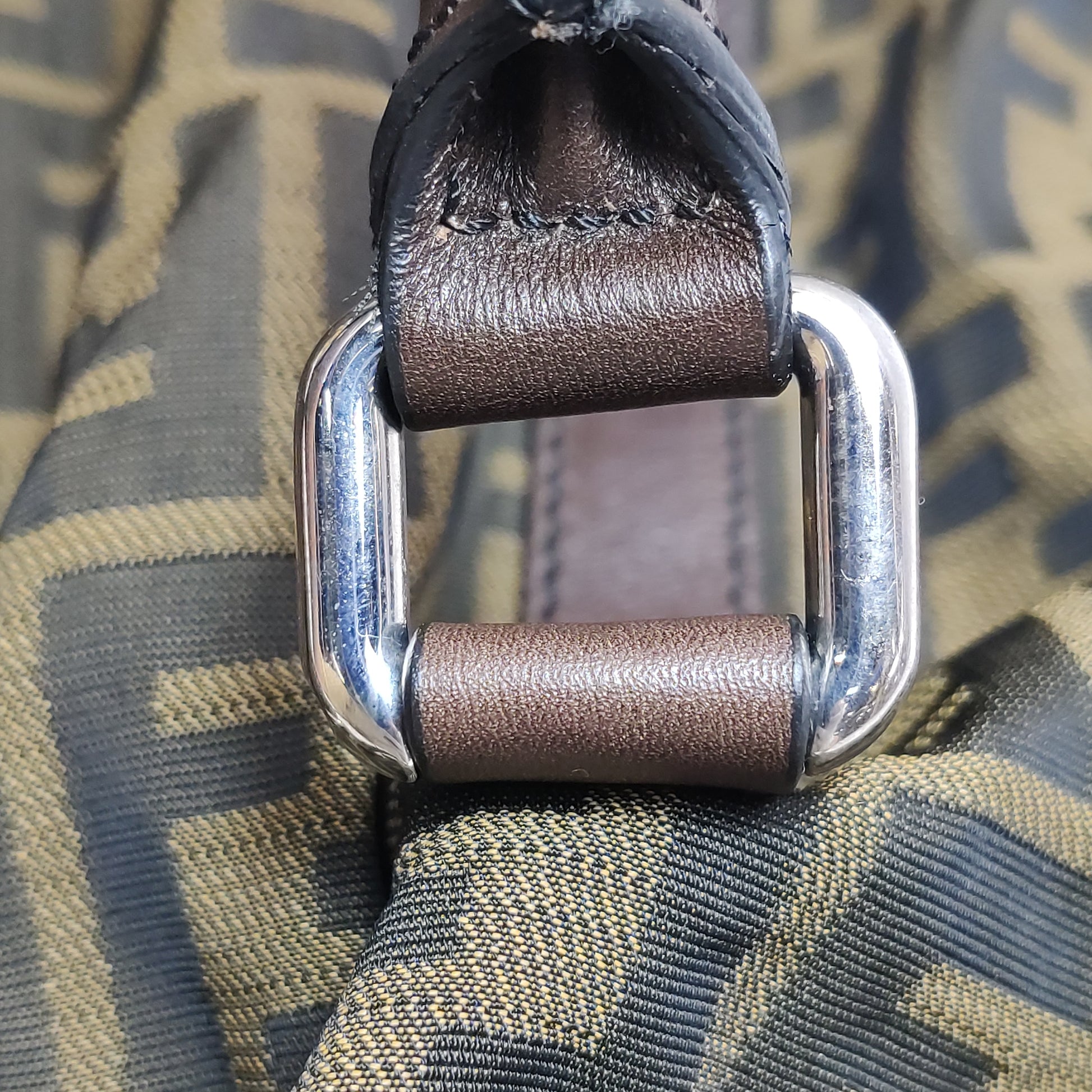 Fendi Zucca Canvas Vertical Shopping Tote