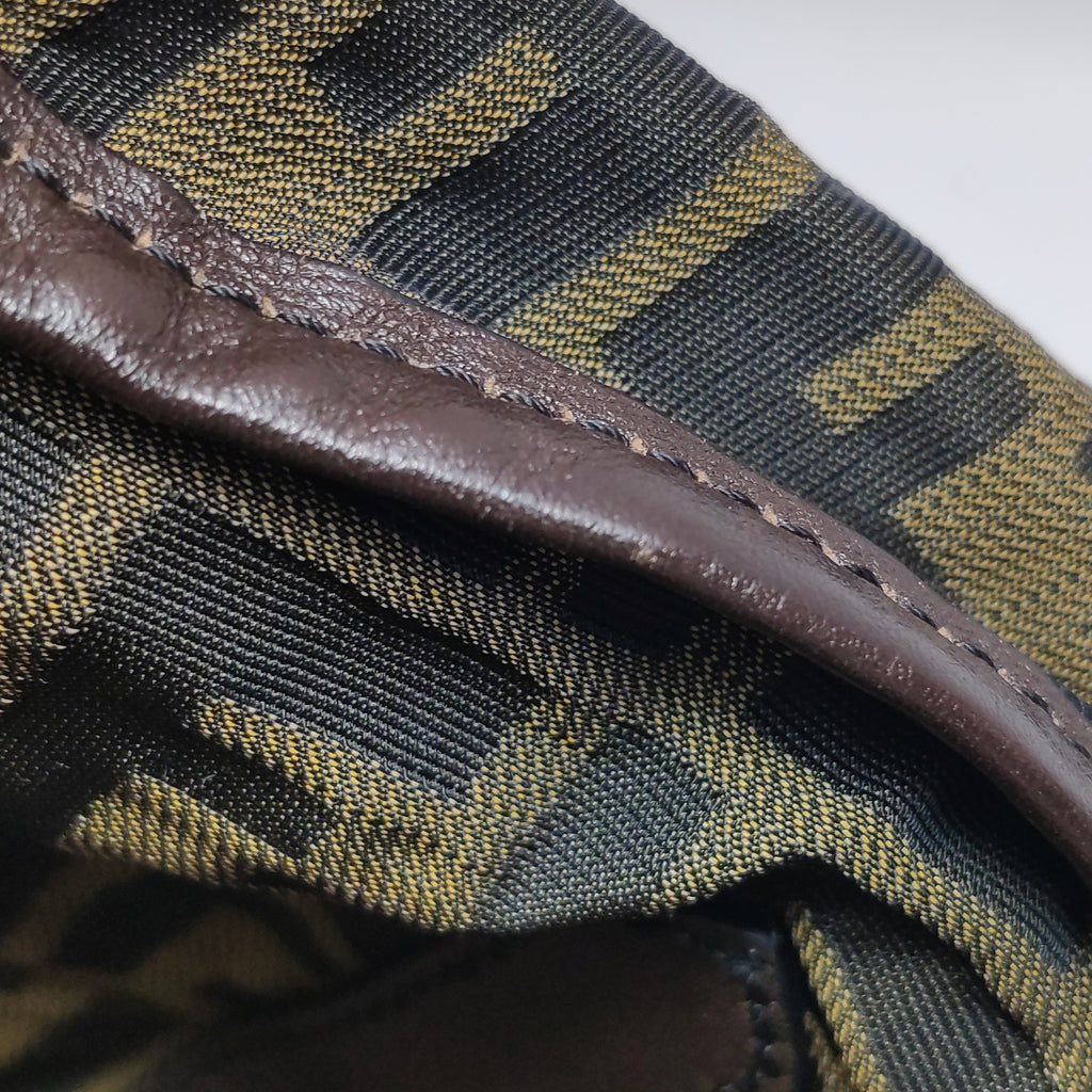 Fendi Zucca Canvas Vertical Shopping Tote