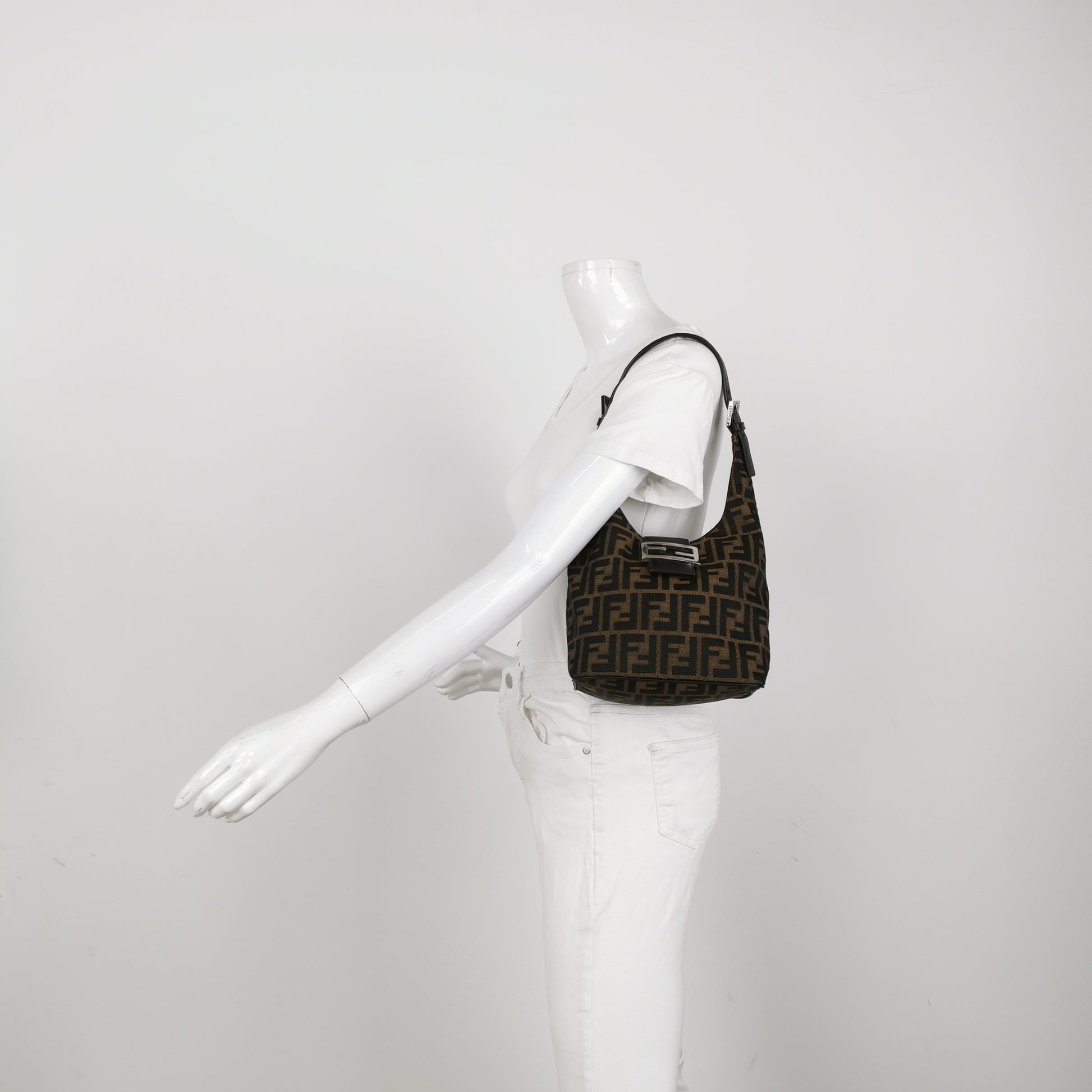 Fendi Zucca Bucket Shoulder Bag