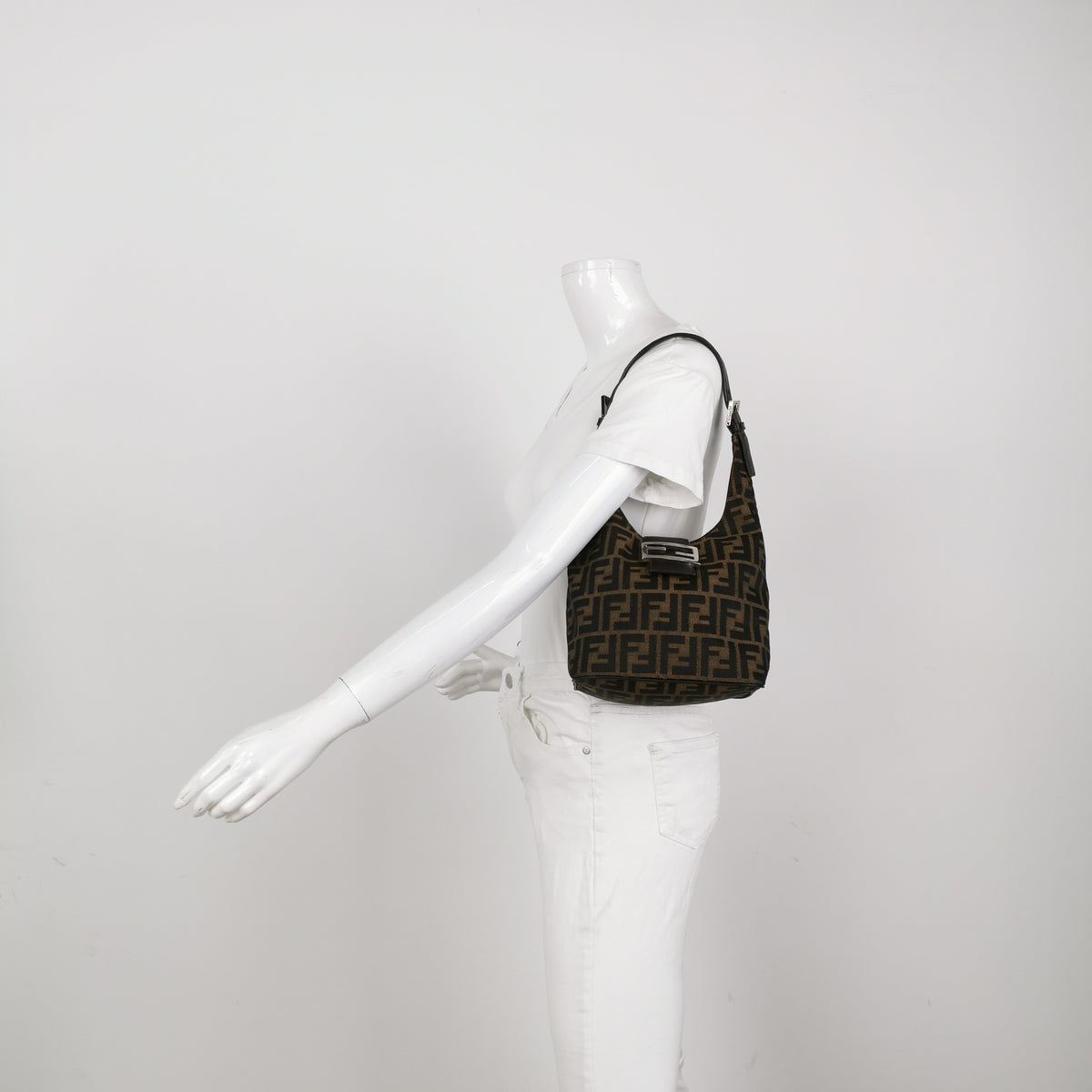Fendi Zucca Bucket Shoulder Bag