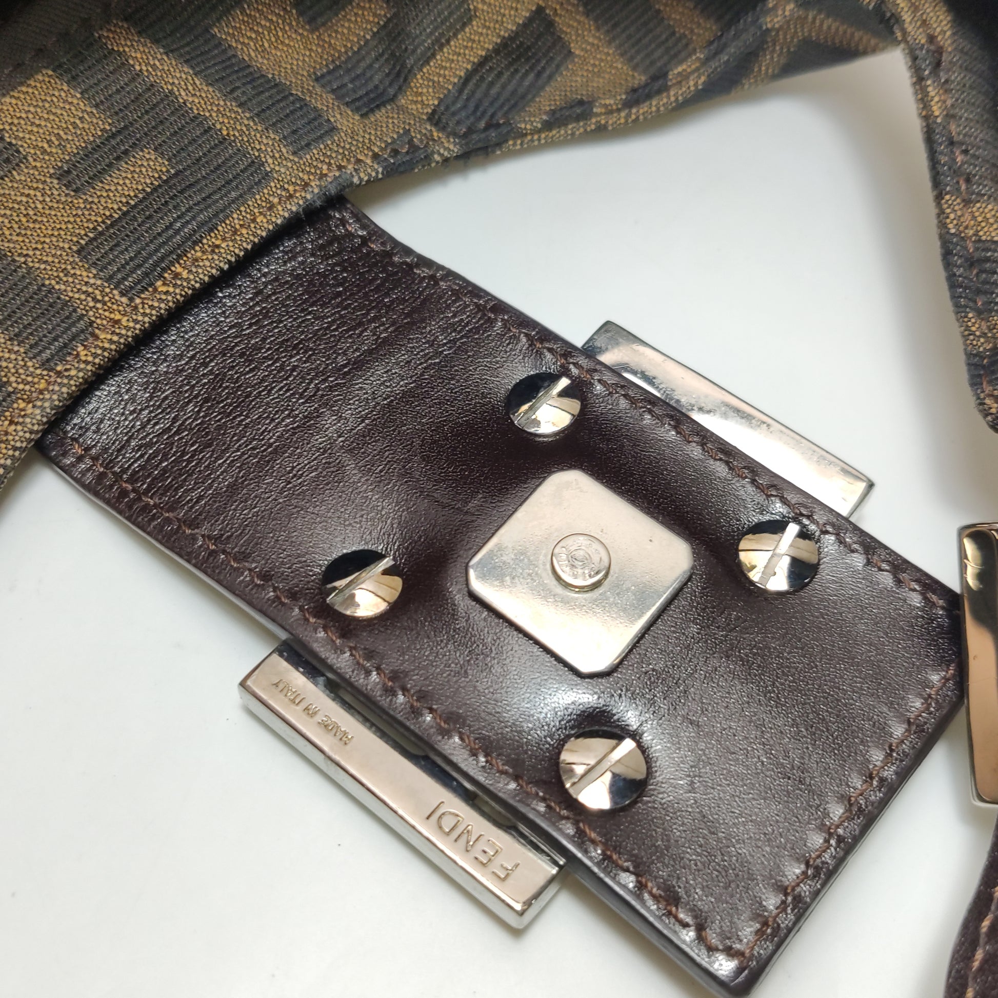 Fendi Zucca Bucket Shoulder Bag