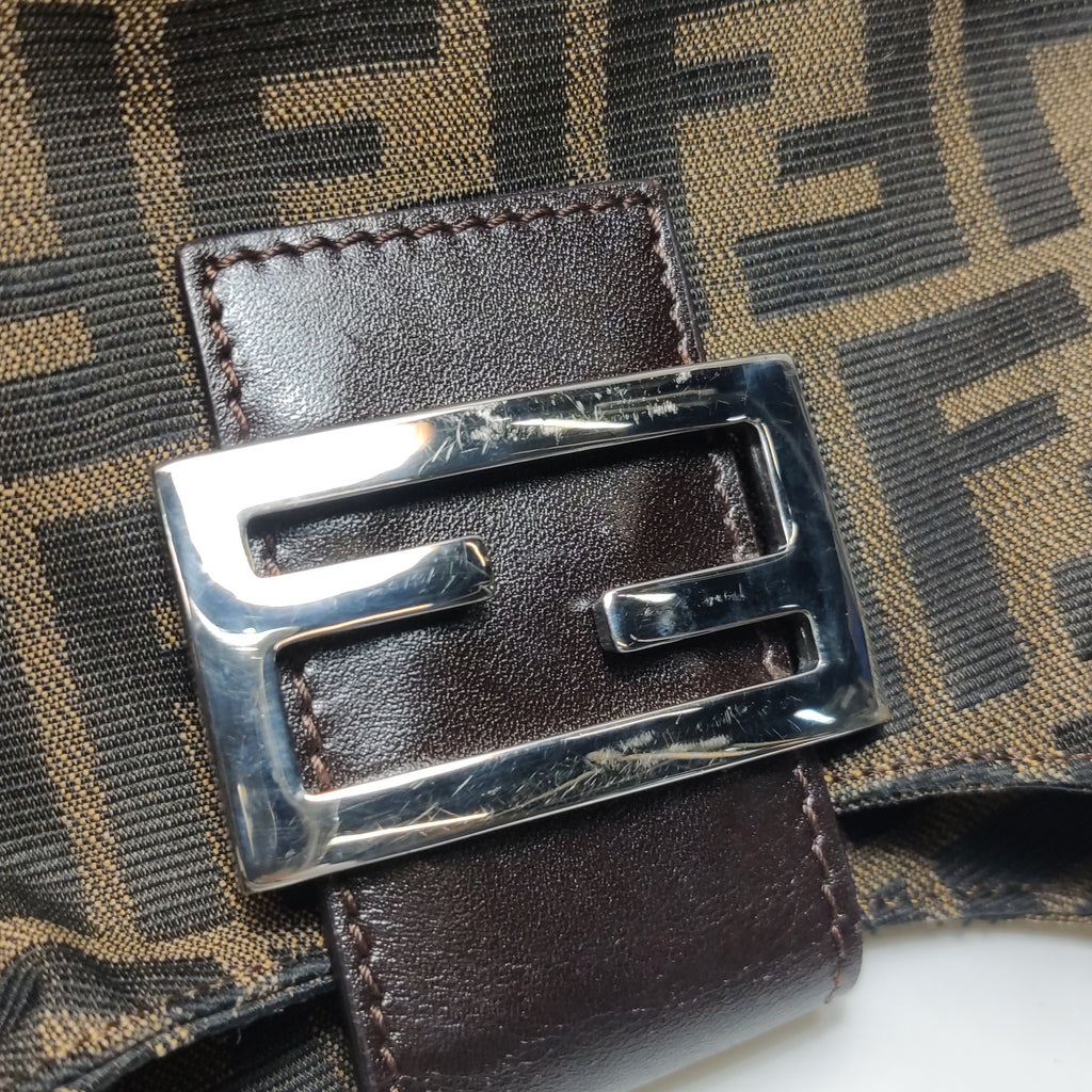 Fendi Zucca Bucket Shoulder Bag