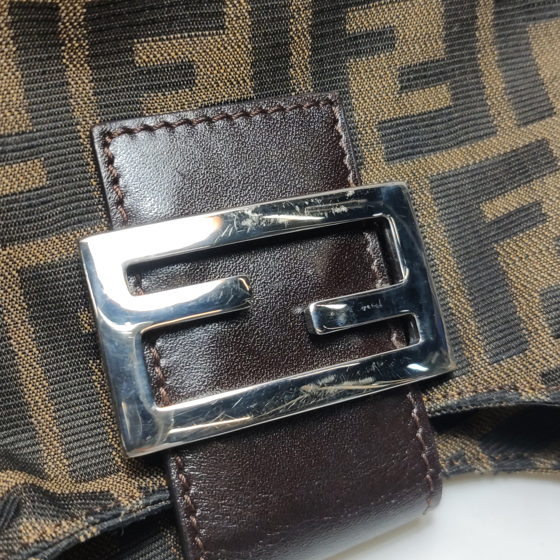 Fendi Zucca Bucket Shoulder Bag