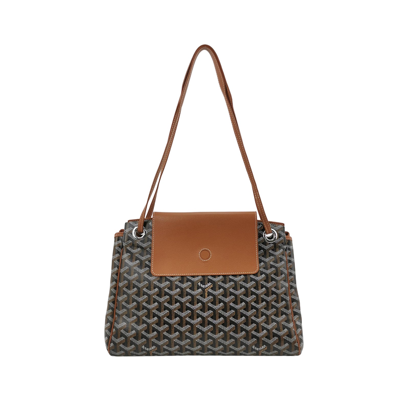 Goyard Rouette Souple Noir Tan