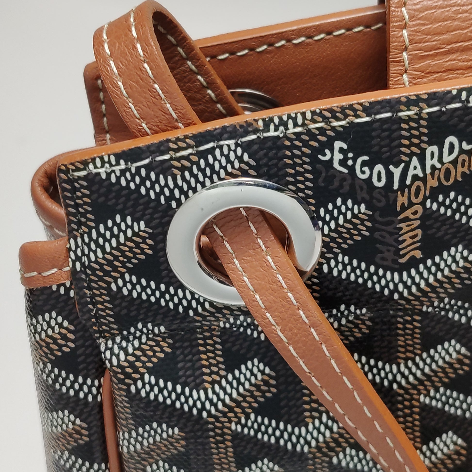 Goyard Rouette Souple Noir Tan