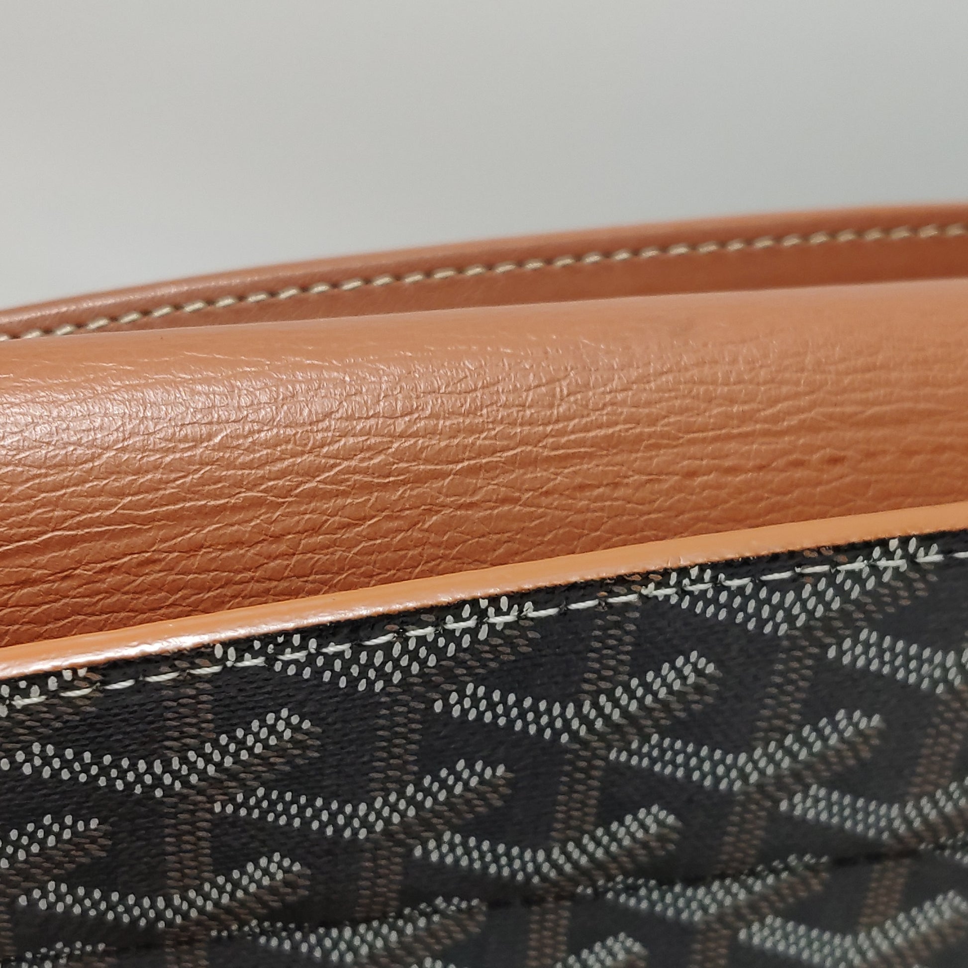 Goyard Rouette Souple Noir Tan