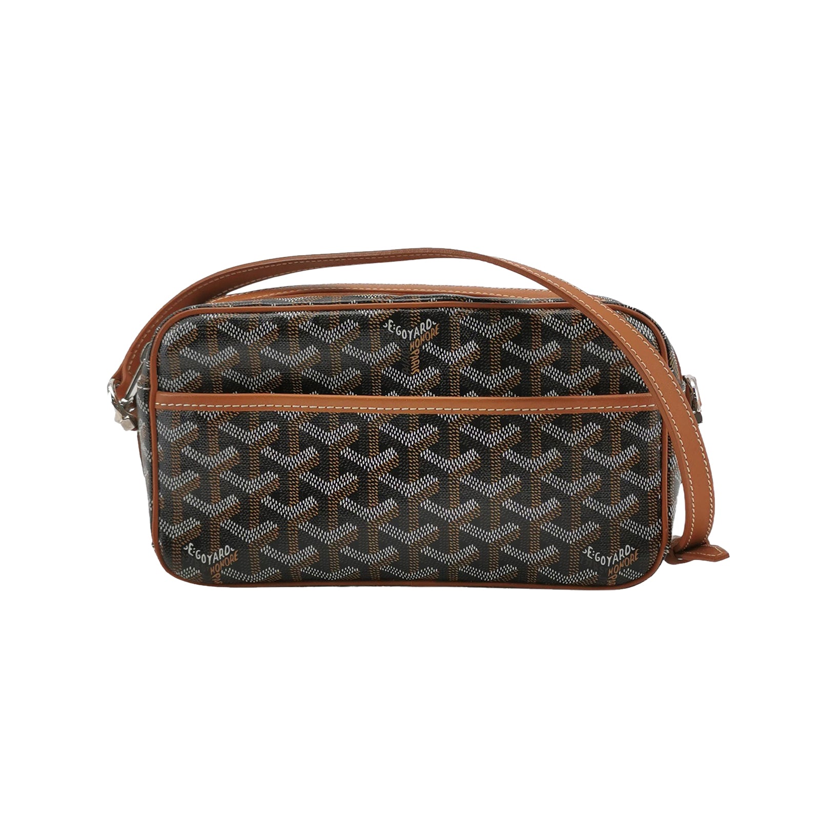 Goyard Cap Vert Crossbody Tan Noir