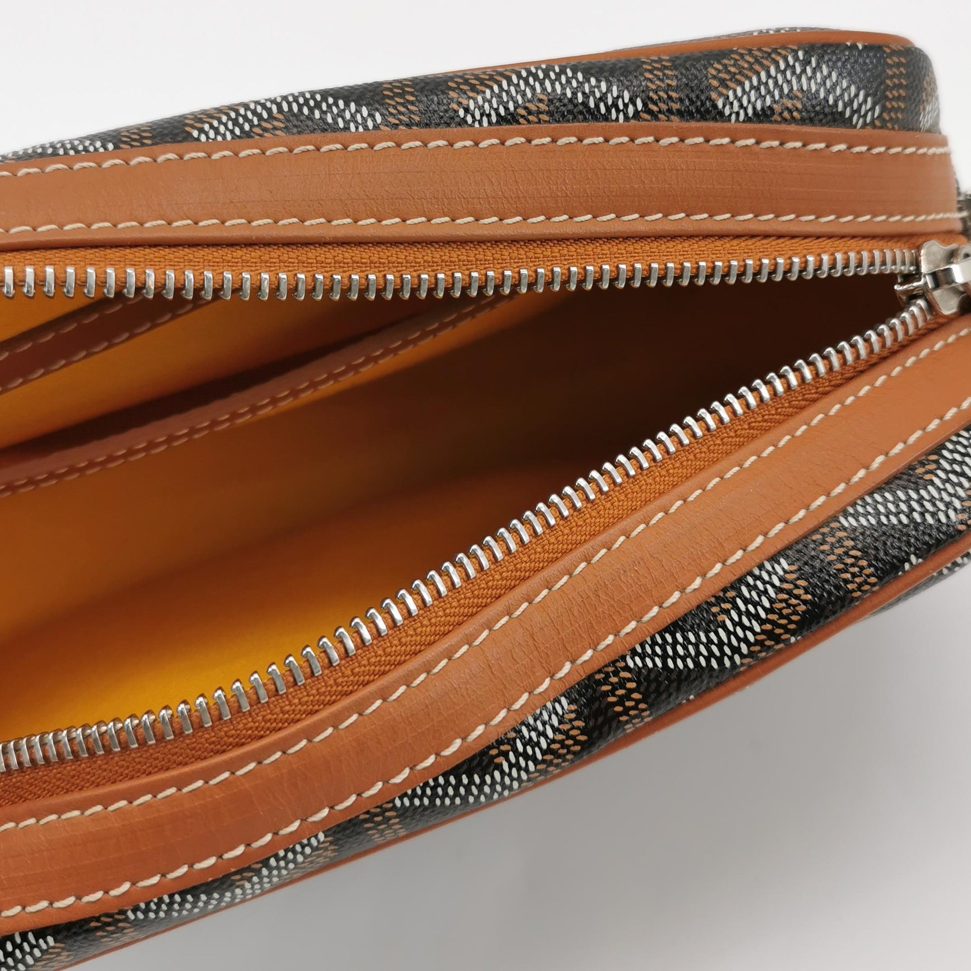 Goyard Cap Vert Crossbody Tan Noir