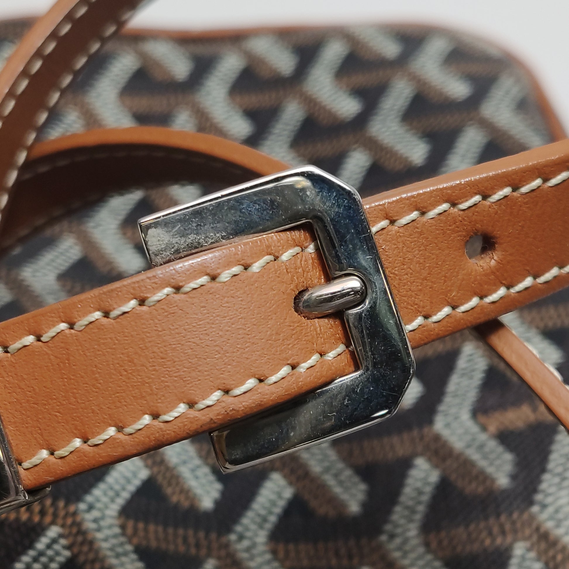 Goyard Cap Vert Crossbody Tan Noir