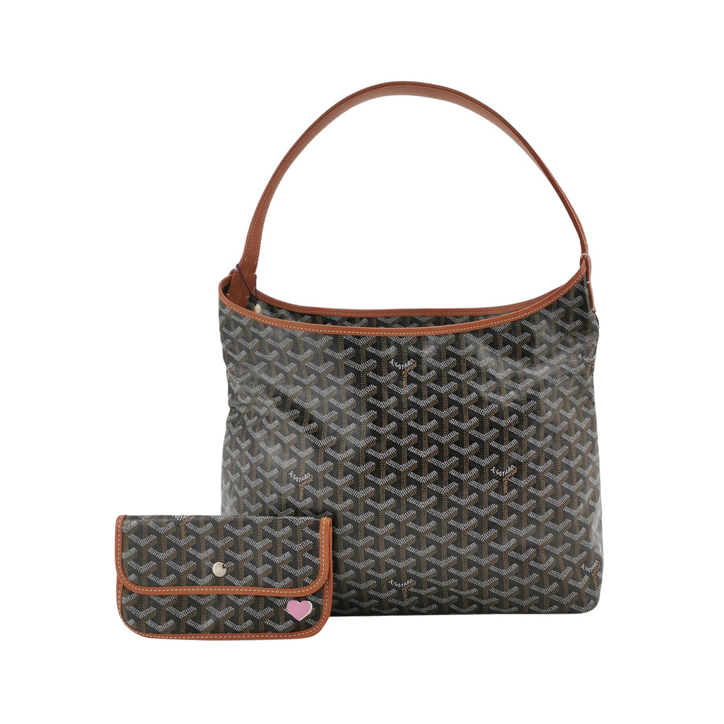 Goyard Boheme Hobo Noir Tan