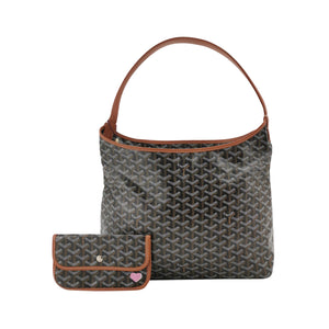 Goyard Boheme Hobo Noir Tan