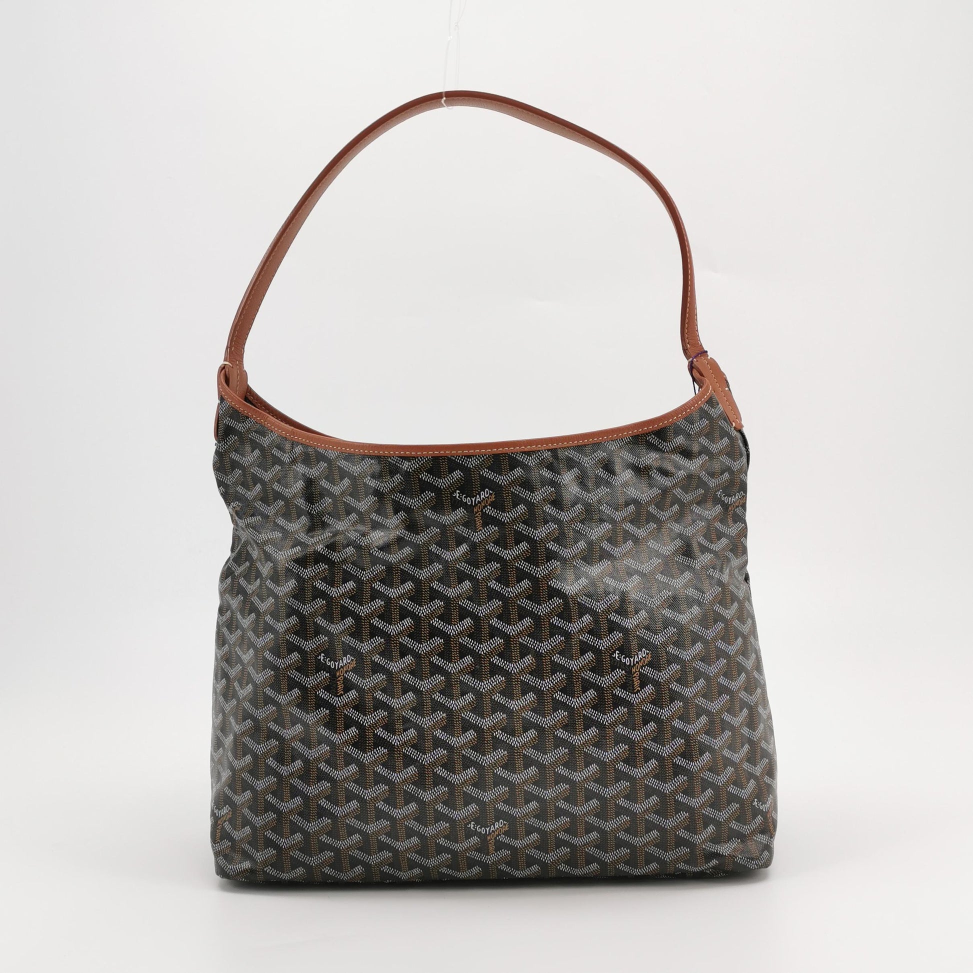 Goyard Boheme Hobo Noir Tan