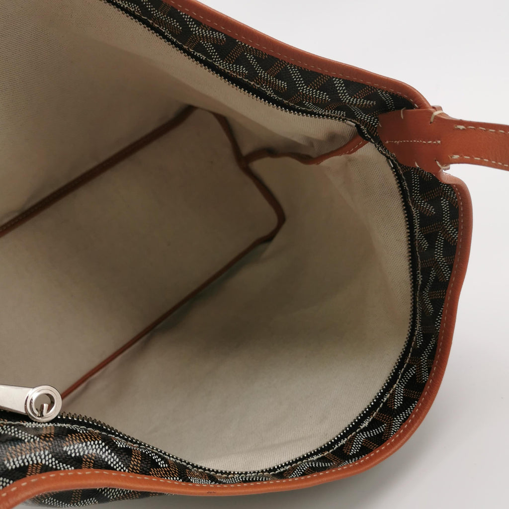 Goyard Boheme Hobo Noir Tan