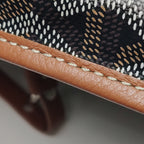 Goyard Boheme Hobo Noir Tan